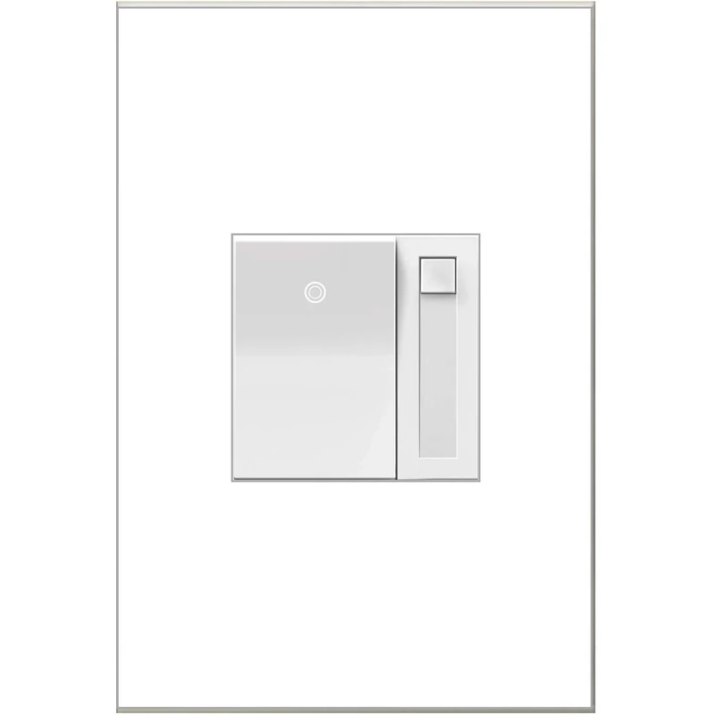 Pass & Seymour ADPD453LW2 Adorne, 450W, White, Compact Fluorescent Light/LED, Paddle Switch Dimmer