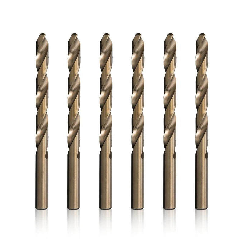 Drill America DWDCO7/16P6 7/16" Cobalt Drill Bit (Pack of 6), DWDCO Series