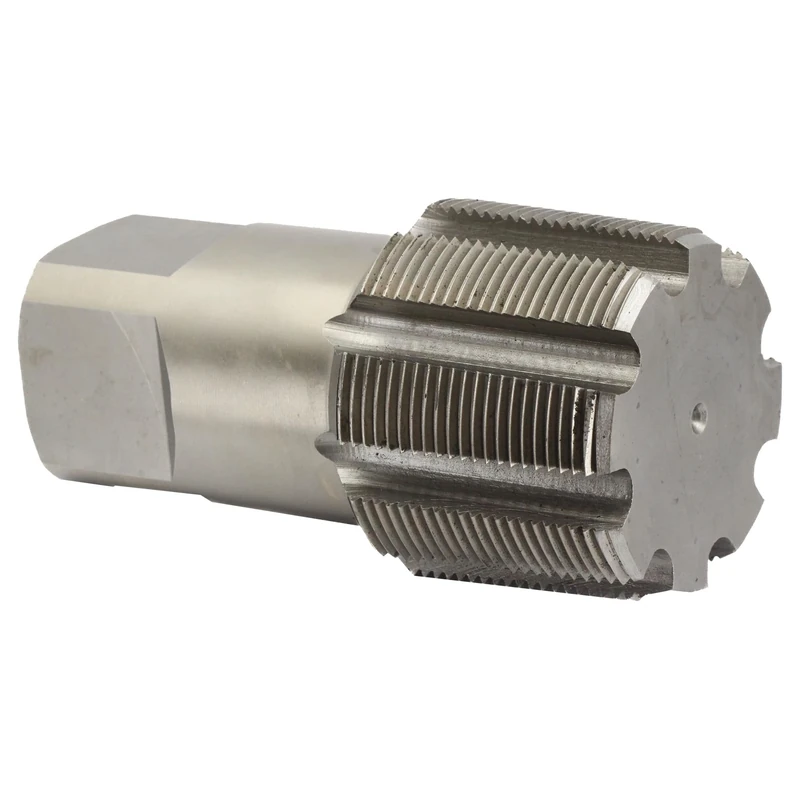 Drill America DWTPT Series Qualtech Carbon Steel Pipe Tap, Uncoated (Bright) Finish, Round with Square End Shank, 3"-8 NPT (Pack of 1)