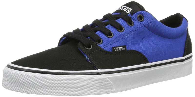 Vans Mens Kress Low-Top VVHLAOH Two-Tone Canvas/Black/Blue 9 UK, 43 EU