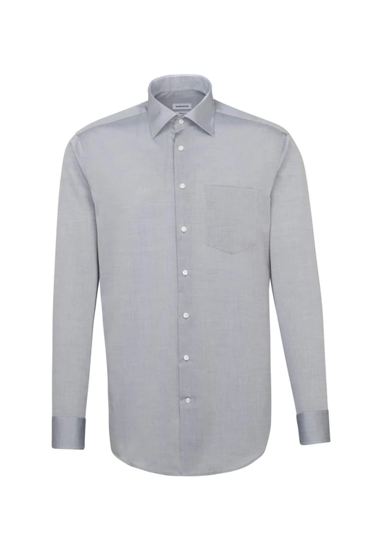 Seidensticker men's business shirt - regular fit - non-iron - Kent collar - long sleeve - 100% cotton