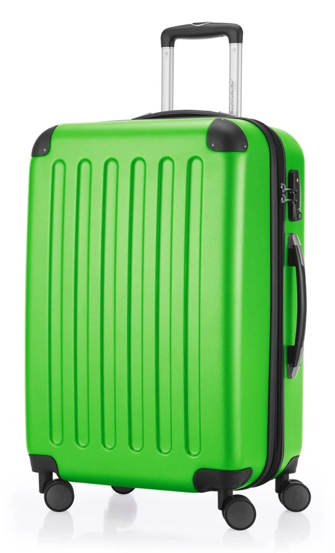 HAUPTSTADTKOFFER - Spree - Luggage Suitcase Hardside Spinner Trolley Expandable 65 cm TSA, Applegreen