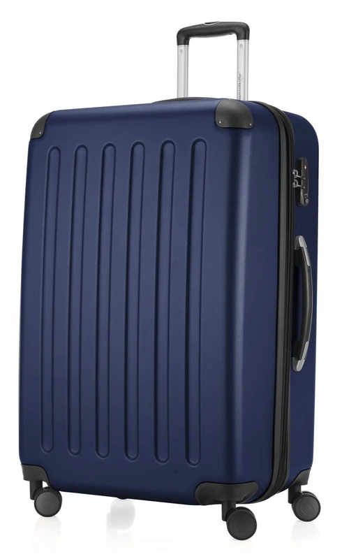 HAUPTSTADTKOFFER - Spree - Luggage Suitcase Hardside Spinner Trolley Expandable, 75 cm, TSA, Darkblue