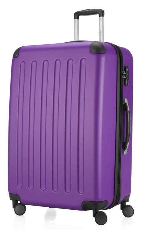 HAUPTSTADTKOFFER - Spree - Luggage Suitcase Hardside Spinner Trolley Expandable 75 cm TSA, Purple