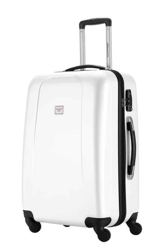 HAUPTSTADTKOFFER® - 71 Liter Suitcase Luggage Baggage Hardshell - 24" inch (White)