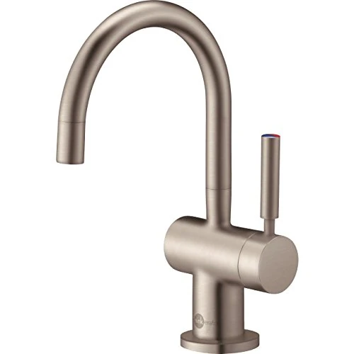 InSinkErator HC3300 Instant Hot Water and Filtered Cold Water Tap with Tank Kit, Brushed Steel