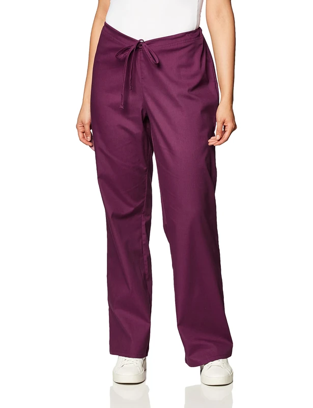 Dickies Men's Pull-On Pant with 7 Pockets Elastic Waistband with Button Closure 81006, Wine, XXL