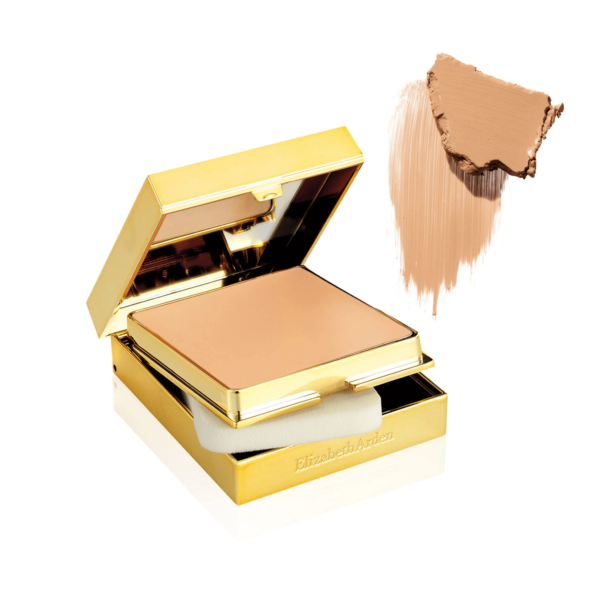 Elizabeth Arden Flawless Finish Sponge-On Cream Makeup in Honey Beige, 23g, Longwear Moisturizing Foundation, Medium-to-Full Coverage with Radiant Finish