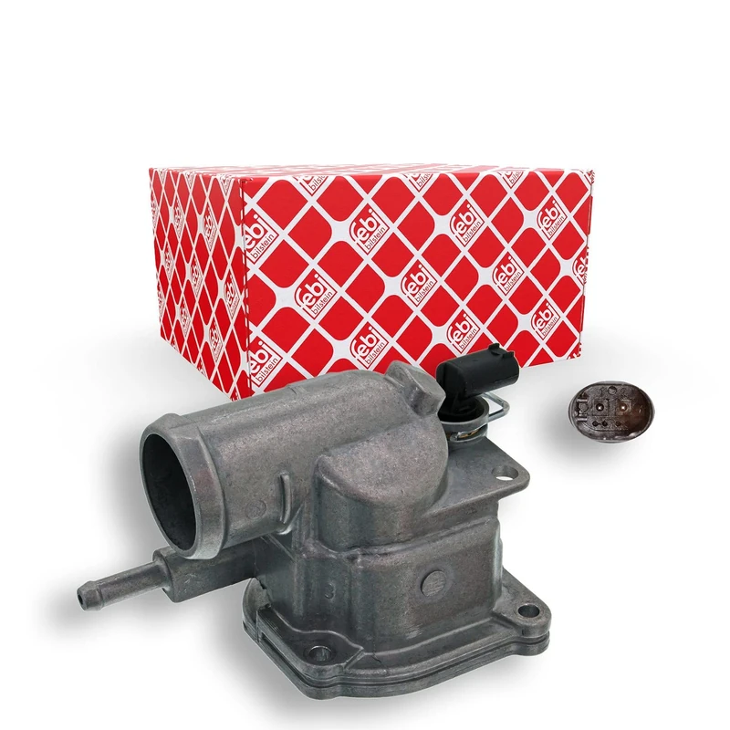 febi bilstein 39396 Thermostat with housing, seal and temperature switch, pack of one