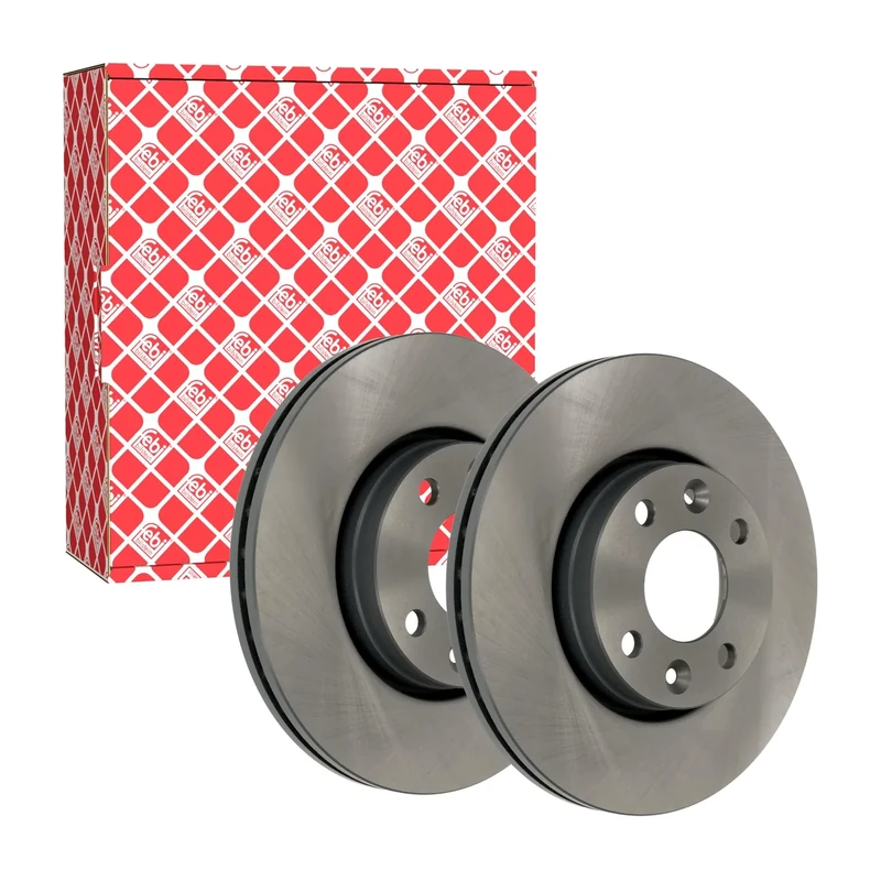 febi bilstein 39477 Brake Disc Set (2 Brake Disc) front, vented, No. of Holes 4
