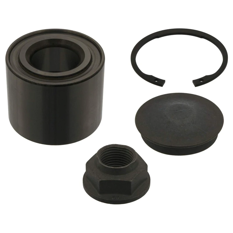 febi bilstein 39622 Wheel Bearing Kit with axle nut, circlip and dust cap, pack of one