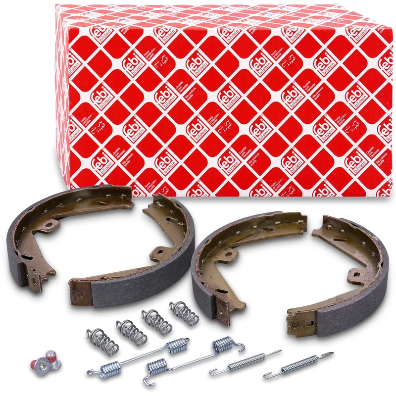 febi bilstein 39715 Brake Shoe Set with additional parts, pack of two