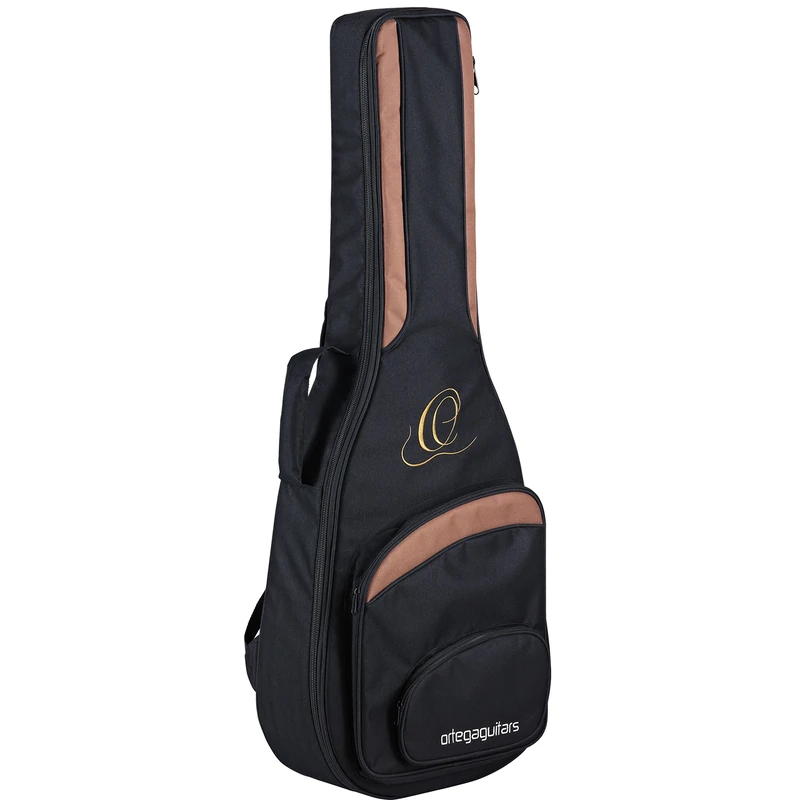 Ortega Guitars Pro Series Bag - 4/4 Classical Guitar Bag - Height 103.5 cm - Width 37.15 cm - Wide Neck Brace - Shoulder Straps - Nylon, Black (ONB44)