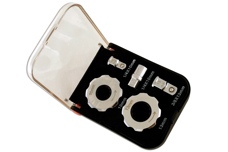 Laser 5433 Finger Ratchet Set 1/4"D, 3/8"D 5pc