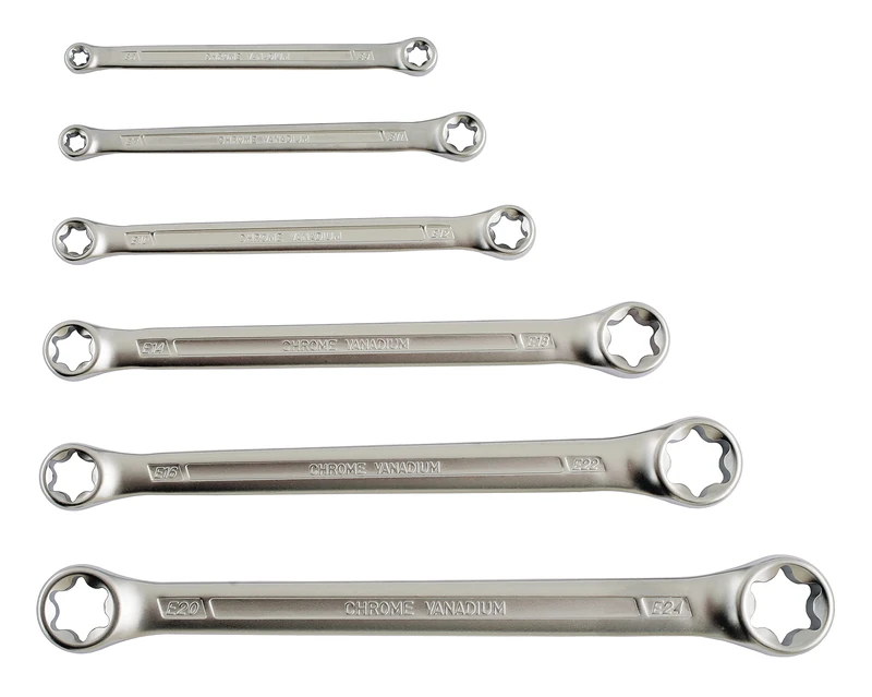 Laser 5452 Star Ring Spanner Set 6pc