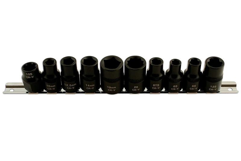 Laser 5498 Specialist Automotive Impact Socket Set 1/2"D 10pc