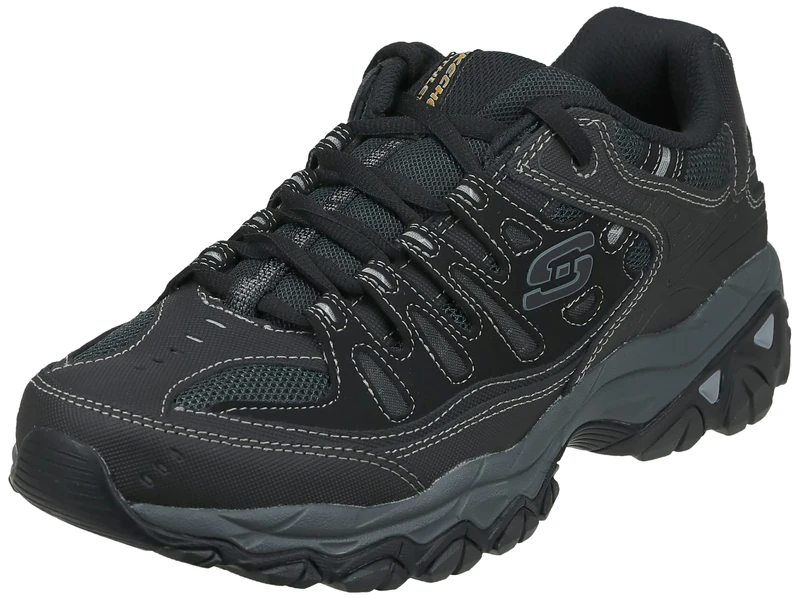 Skechers Men's 50125 Shoes, Black/Charcoal, 9.5 X-Wide UK