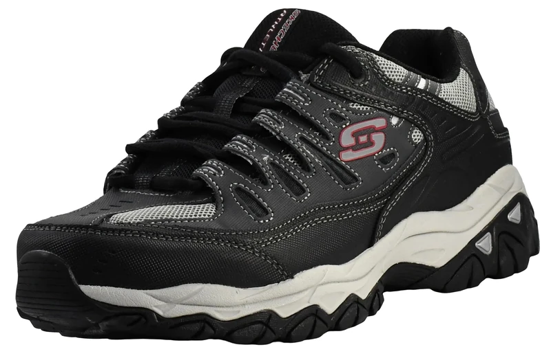 Skechers Men's Afterburn M. Fit, Charcoal/Black, 9.5 UK X-Wide