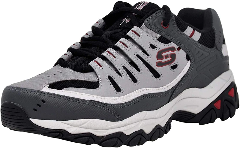 Skechers Men's After?áburn?ám.fit fashion sneakers, Charcoal, 14 UK X-Wide