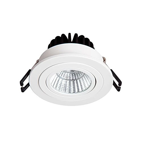 Sûlion Round Recessed LED 9 W, White, 93 x 55 mm, Aluminum