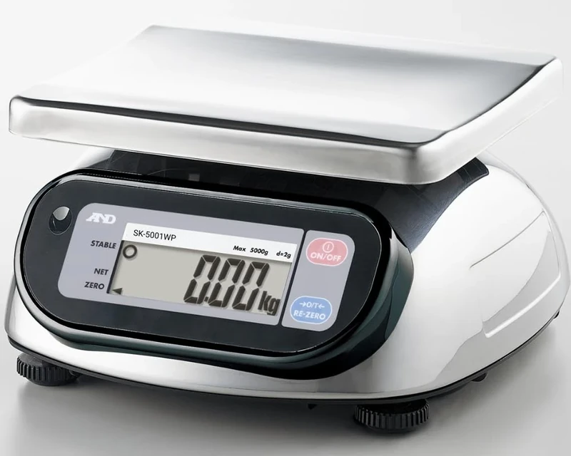 A&D Weighing SK-5001WP Washdown Compact Scale 5000 g x 1 g