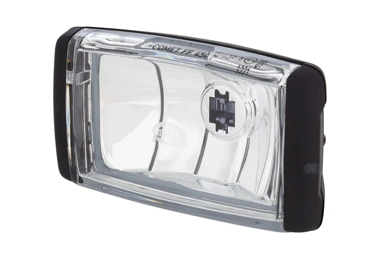 HELLA 1FB 010 951-001 Halogen/FF-Spotlight - Comet FF 450 - 12/24V - rectangular - Reference number: 12.5 - Bolted - Clear diffusing lens - Lens Colour: Crystal clear - left/right