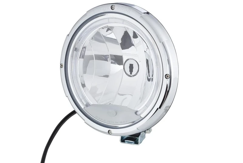 HELLA 1F8 009 797-451 Hybrid-Spotlight - Rallye 3003 Celis - 24/12V - Round - Reference number: 17.5 - Bolted - Clear diffusing lens - Lens Colour: Crystal clear - Cable: 450mm - right/left