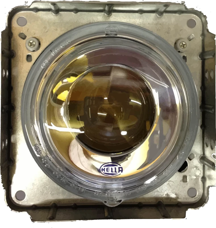 HELLA 1BL 007 834-047 Halogen/DE-Insert, headlight - 24V - round - Reference number: 17.5 - Fitting - Lens Colour: Crystal clear - Plug: Male - left/right - Quantity: 8