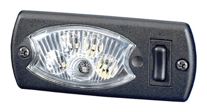 HELLA 2JA 343 570-061 Interior Light - Mini OvalLED VESTA5 - LED - 24V - 1.2W - LED - Fitting - Lens Colour: Crystal clear - Interior - Quantity: 1