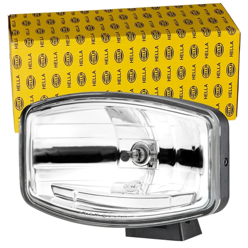 HELLA 1FE 008 773-011 Halogen/Halogen-Spotlight - Jumbo 320 - 12/24V - Rectangular - Reference number: 17.5 - Bolted - Clear diffusing lens - Lens Colour: Crystal clear - left/right