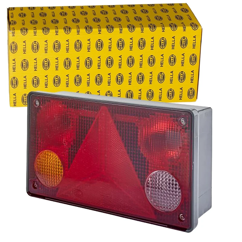 HELLA 2VP 340 400-131 Rearlight - Bulb - 24V - mounting/Bolted - Lens Colour: Multi-coloured - Plug: Blade Terminal - left - Quantity: 1