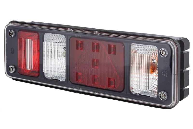 HELLA 2VP 340 961-021 Rearlight - Hybrid - 24V - mounting/Bolted - Lens Colour: Crystal clear - Plug: EasyConn 1 x 7/EasyConn 4 x 2 - Plug: Male - right - Quantity: 1