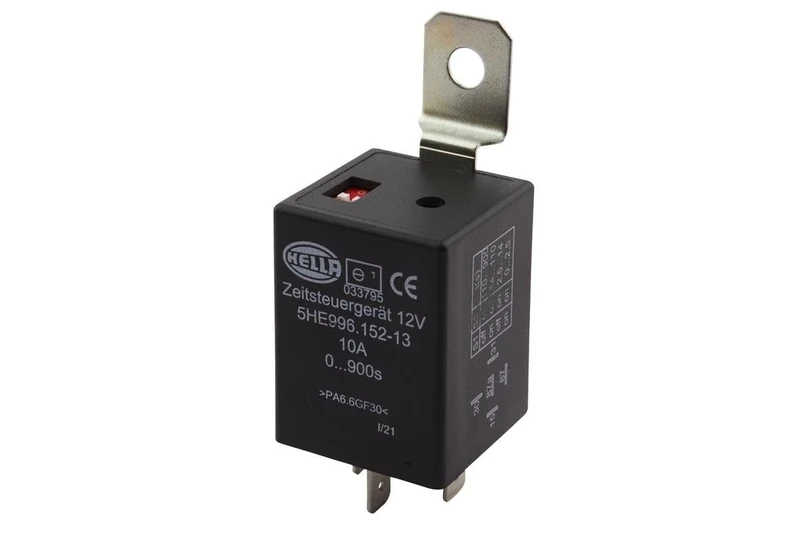 HELLA 5HE 996 152-131 Time Relay - 12V - Number of connectors: 5 - Changeover Contact