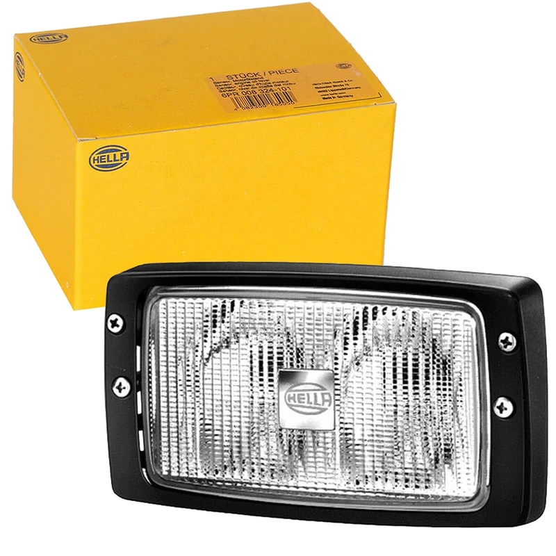 HELLA 1GB 996 080-011 Halogen-Worklight - Double-Beam - 12V - 2300lm - Fitting/Screw Connection - 2-point fastening - Surface Lighting - Cable: 250mm - Plug: open cable ends