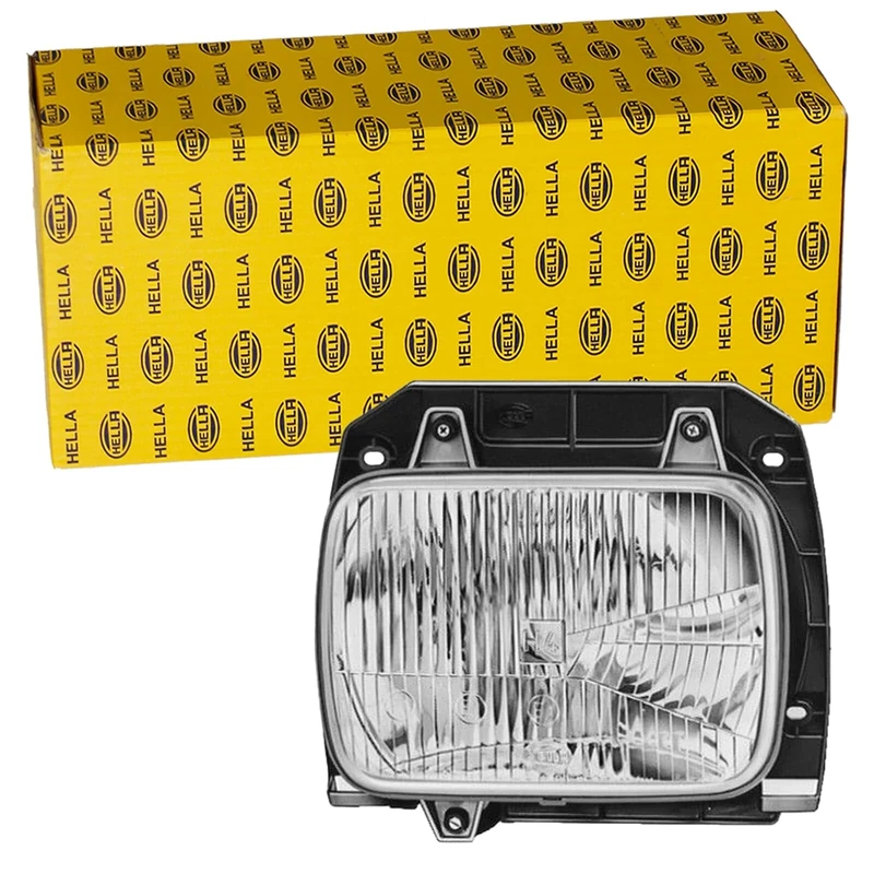 HELLA 1AE 003 427-151 Halogen-Insert, headlight - 24/12V - rectangular - Reference number: 17.5 - Fitting - Lens Colour: Crystal clear - Plug: Blade Terminal - left - Quantity: 1