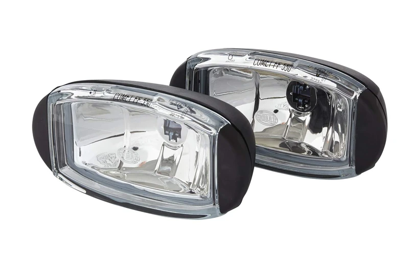 HELLA 1FD 010 953-801 FF/Halogen-Spotlight Set - Comet FF 550 - 12V - oval - mounting - Clear diffusing lens - Lens Colour: transparent - left/right - Kit - Quantity: 2