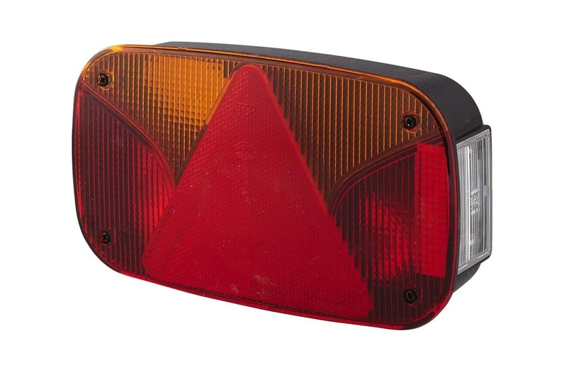 HELLA 2VB 998 232-011 Rearlight - Bulb - 12V - mounting/Bolted - Lens Colour: Red/Yellow - Plug: Round Plug - left - Quantity: 1