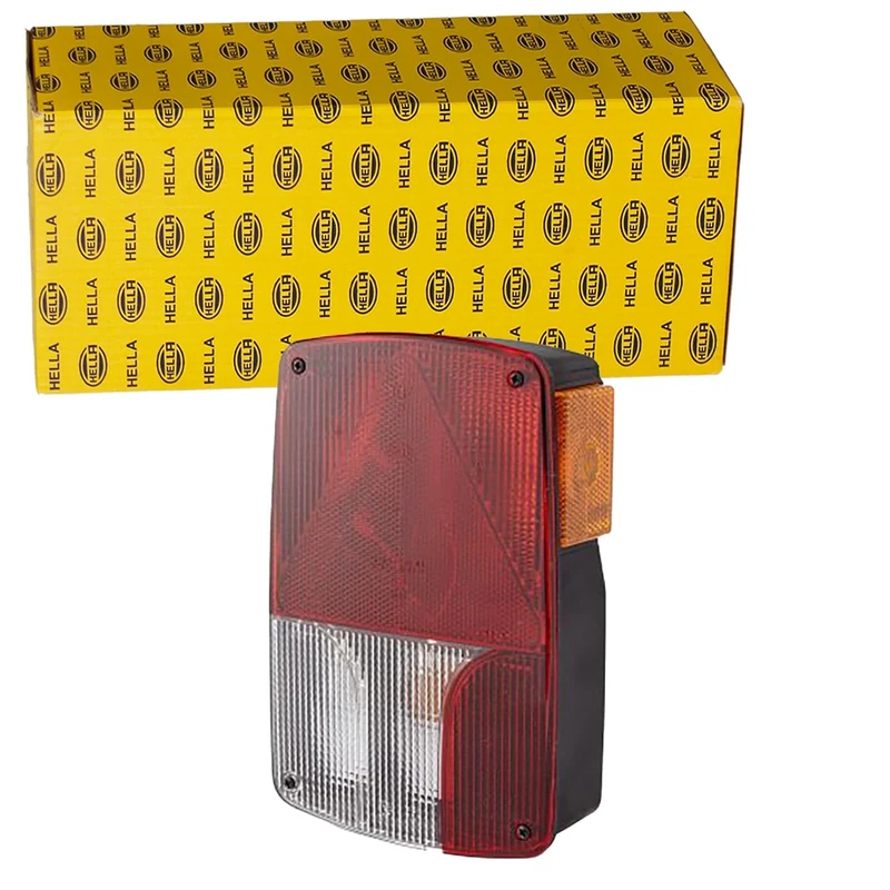 HELLA 2VP 998 233-281 Rearlight - Bulb - 12V - mounting/Bolted - Lens Colour: White / Red - Cable: 200mm - Plug: Round Plug - right - Quantity: 1