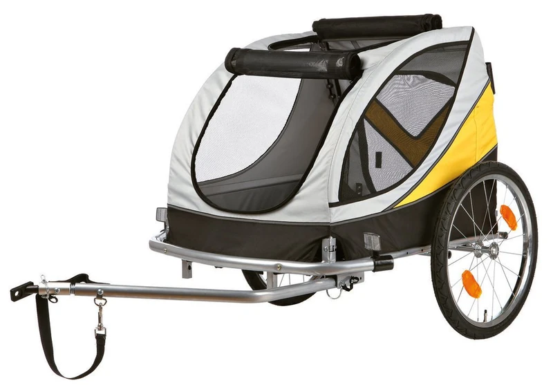 TRIXIE Jogger Conversion Kit for Dog Trailer 12804 – Front Wheel with 360° Joint – Converts Bike Trailer into Dog Buggy – Swivel, Lockable, Removable – Accessory for Pet Bicycle Trailer