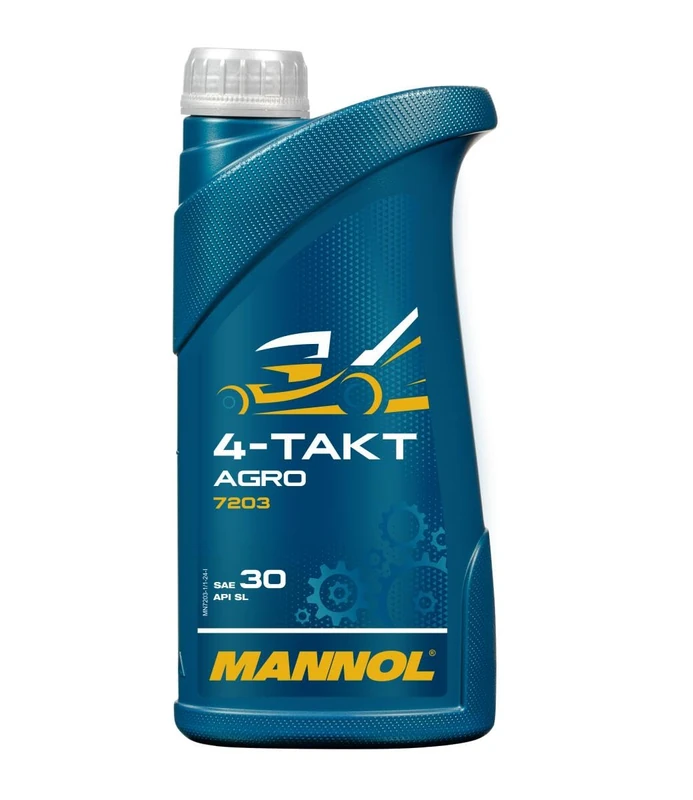 Mannol 1 Litre 4-Takt Agro SAE 30 Engine Oil 7203 API SL Mineral Based For Modern 4-Stroke Engines