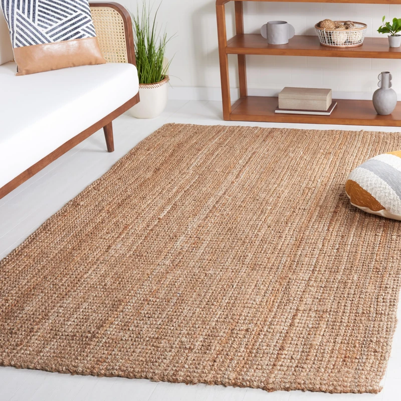 Safavieh Natural Fiber Indoor Hand Made Rectangle Area Rug, Natural Fiber Collection, NF747, in Natural, 152 X 244 cm for Living Room, Bedroom or Any Indoor Space