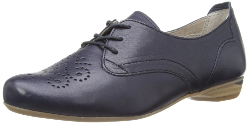 Softwaves Womens Linda Lacing Brogue Lace-Up Flats 6.21.05 Texas Ink 5 UK, 38 EU