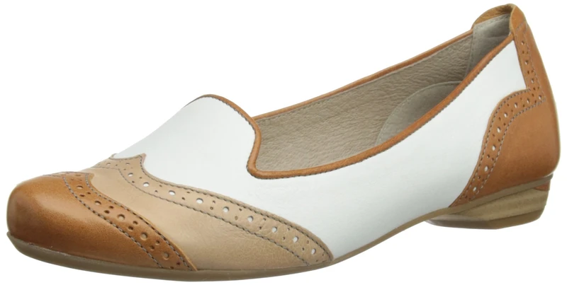 Softwaves Womens Linda Slip On Loafers 6.21.04 Texas White/HAV/Nude 4 UK, 37 EU