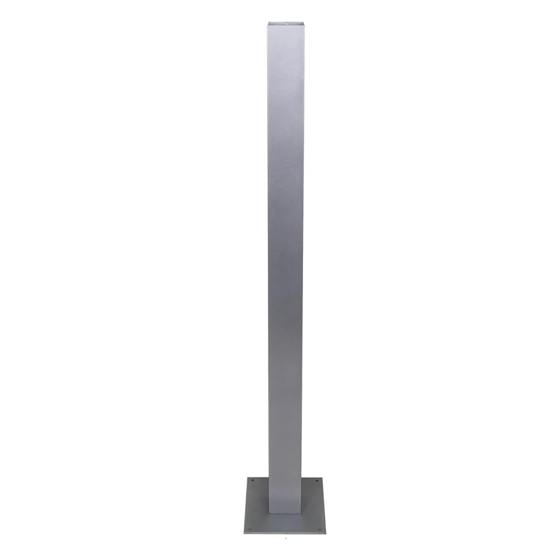 Burg Wächter Outdoor Mail Box Stand, Aluminum, Europe Est 1 Si – Silver