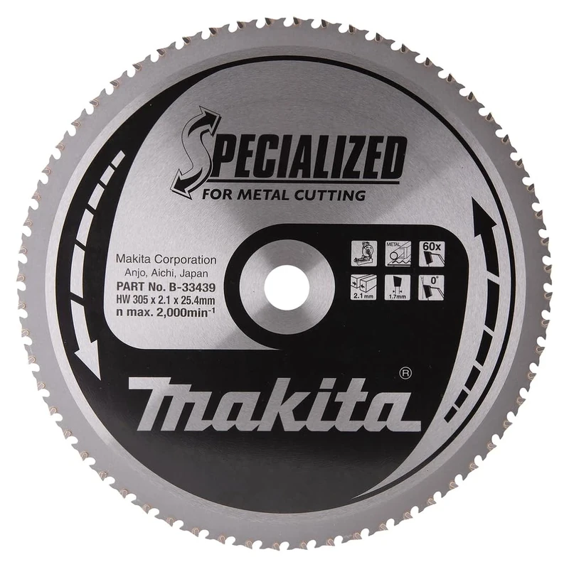 Makita B-33439 Specialized Metal Cutting Saw Blade 305x25.4x60T