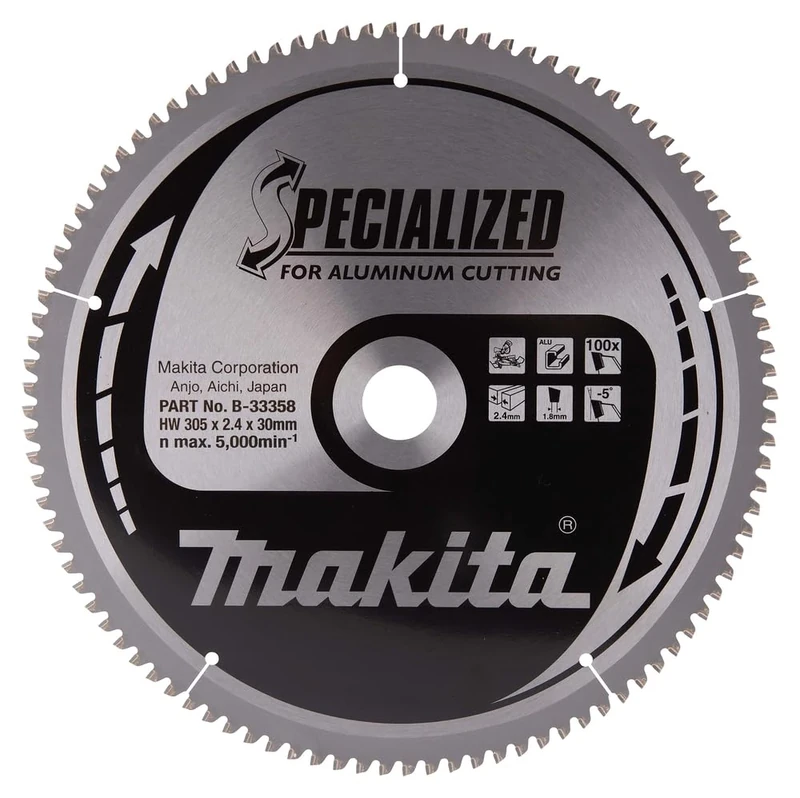 Makita B-33358 Specialized Aluminium Cutting Saw Blade 305x30x100T