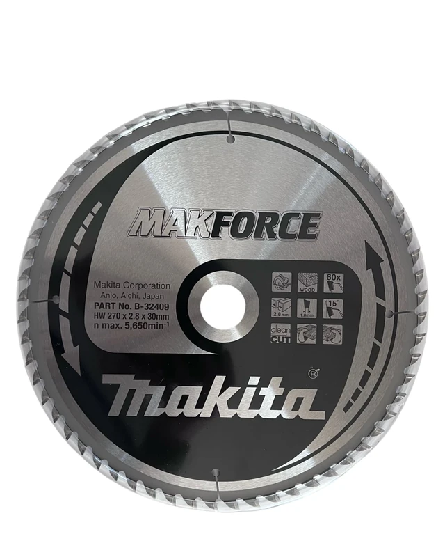 Makita B-32409 MAKFORCE TCT Saw Blade 270x30x60T
