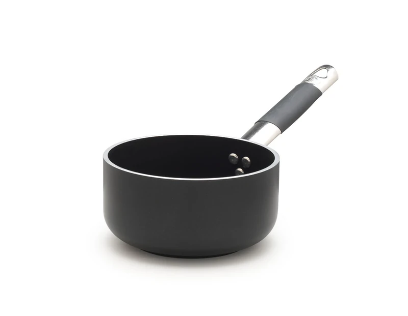 Pentole Agnelli Aluminium Induction Deep Casserole With Tubular Handle In Cool Steel, Diameter 16 Cm.