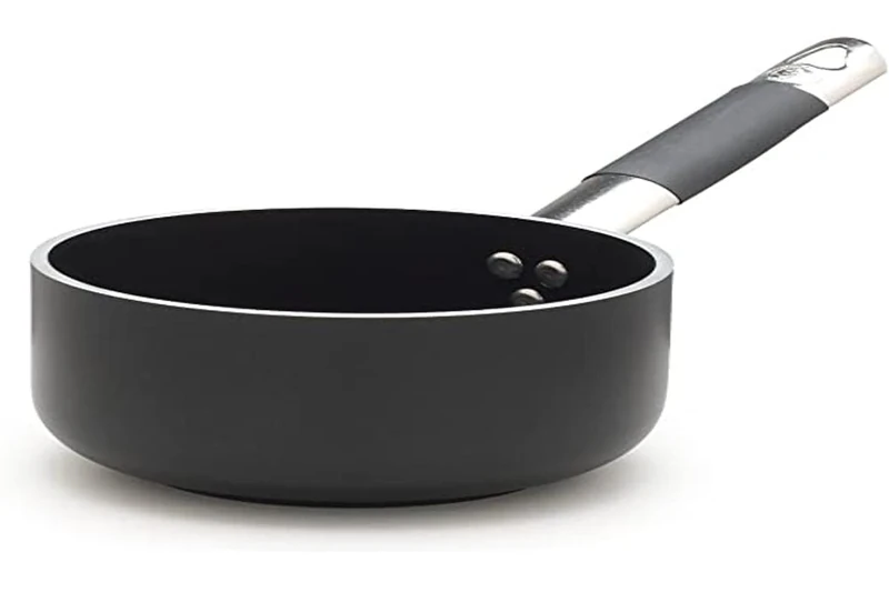 Pentole Agnelli Aluminium Induction Deep Casserole With Tubular Handle In Cool Steel, Diameter 20 Cm.