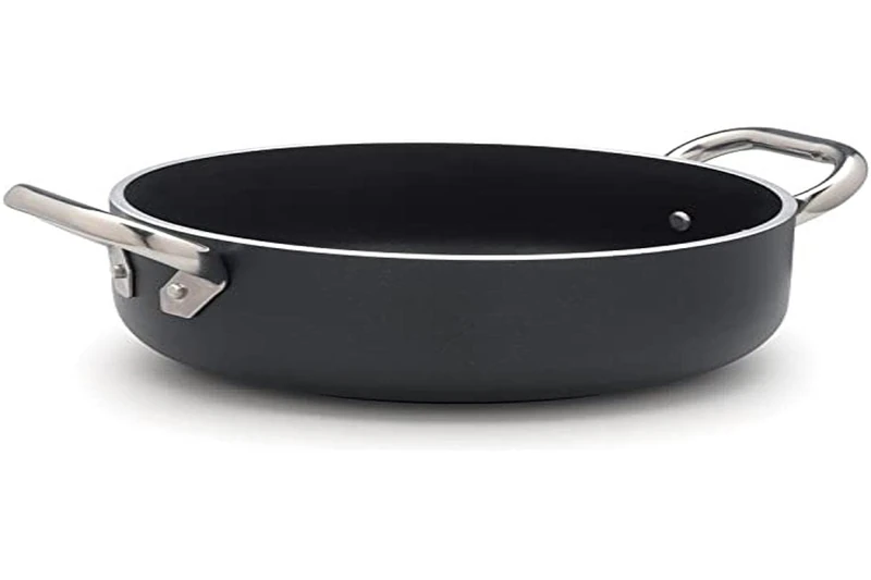 Pentole Agnelli Aluminium Fondo Induction Casserole Pot With 2 Handles, Diameter 20 Cm.